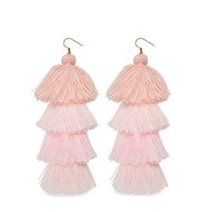 MISA Los Angeles Pink Yarn Earrings